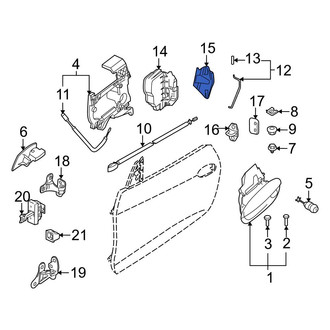 BMW OE - Front Right Door Latch Assembly