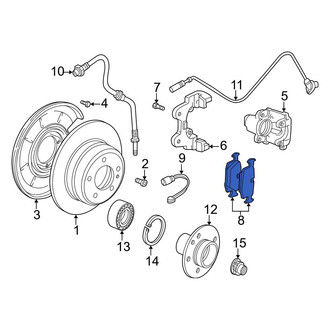 BMW OE - Rear Disc Brake Pad Set
