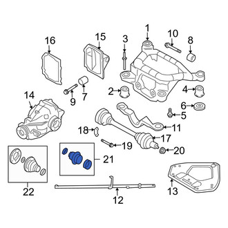 BMW OE - Rear Right Outer CV Joint Boot Kit