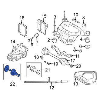 BMW OE - Rear Left Outer CV Joint Boot Kit