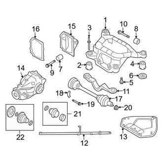 BMW OE - Rear Suspension - Axle & Differential (2.5i / 3.0i Standard Tr)
