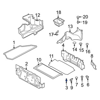 BMW OE - Front Trunk Trim Panel Clip