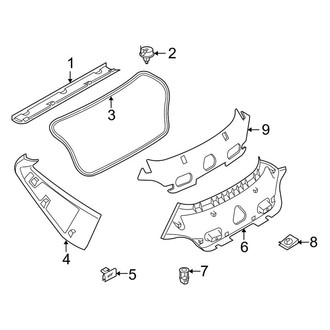 BMW OE - Lift Gate - Interior Trim (Coupe 3.0si / M Coupe)