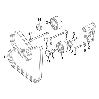 BMW OE - Cooling - Belts & Pulleys (Drive Belt), (3.2L)