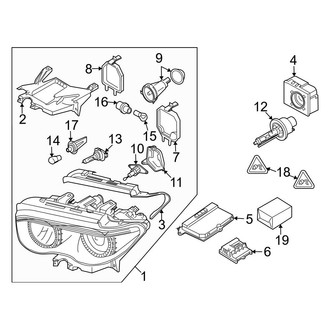 BMW OE - Front Lamps - Headlamp Components