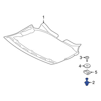 BMW OE - Radiator Support Splash Shield Clip