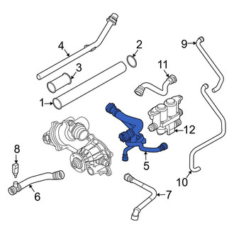 BMW OE - Upper Radiator Coolant Hose