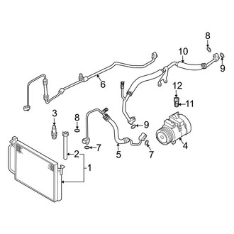 BMW OE - Air Conditioner & Heater - Condenser, Compressor & Lines