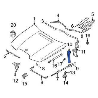 BMW OE - Front Hood Release Handle