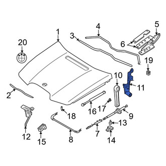 BMW OE - Hood Release Handle Bracket