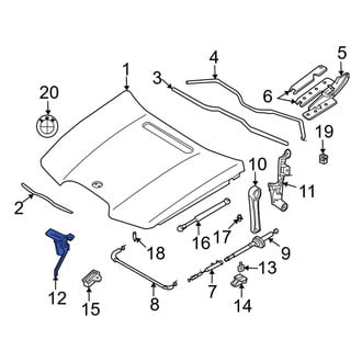 BMW OE - Front Hood Safety Catch