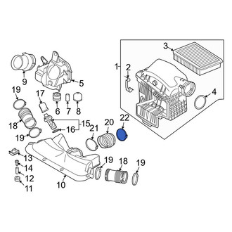 BMW OE - Lower Engine Air Intake Resonator Clamp