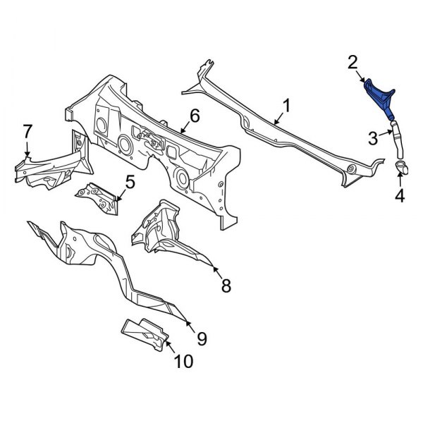 Cowl Water Deflector