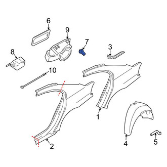 BMW OE - Fuel Door Bumper