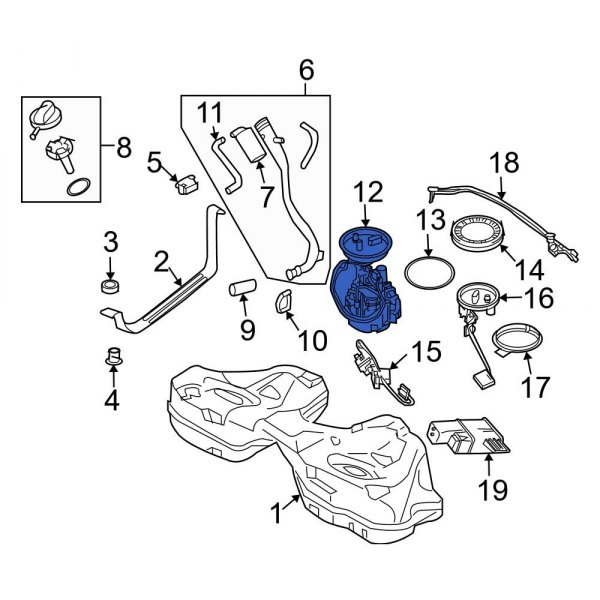 Fuel Pump and Strainer Set