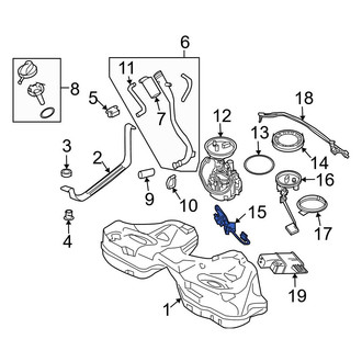 BMW OE - Right Fuel Sender and Hanger Assembly