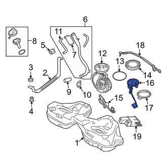 BMW OE - Left Fuel Sender and Hanger Assembly