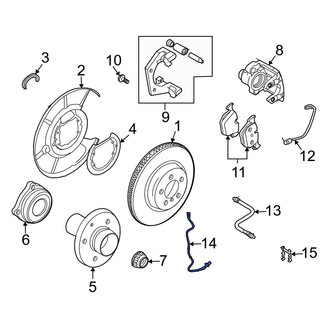 BMW OE - Rear Left ABS Wheel Speed Sensor