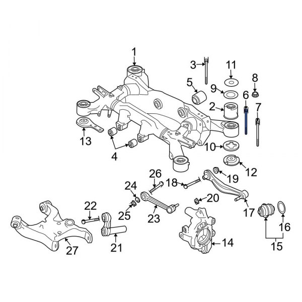 Suspension Crossmember Bolt