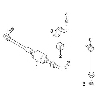 BMW OE - Rear Suspension - Stabilizer Bar & Components