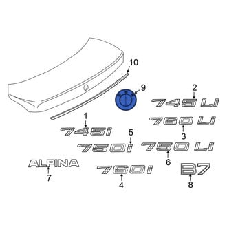 BMW OE - Rear Deck Lid Emblem
