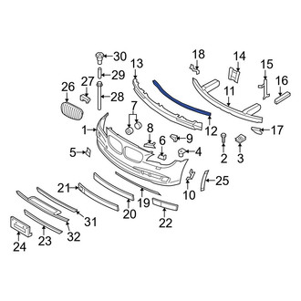 BMW OE - Left Bumper Cover Reinforcement Bracket
