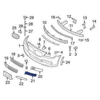 BMW OE - Front Right Lower Outer Grille