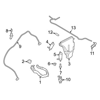 BMW OE - Front Lamps - Washer Components