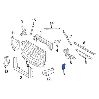BMW OE - Left Radiator Support Bracket