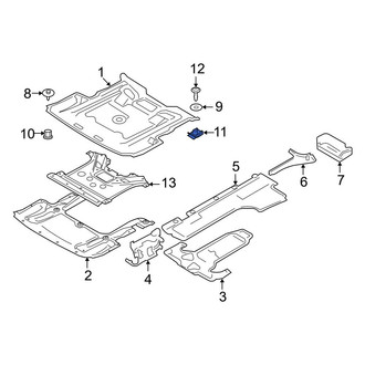 BMW OE - Radiator Support Splash Shield Clip