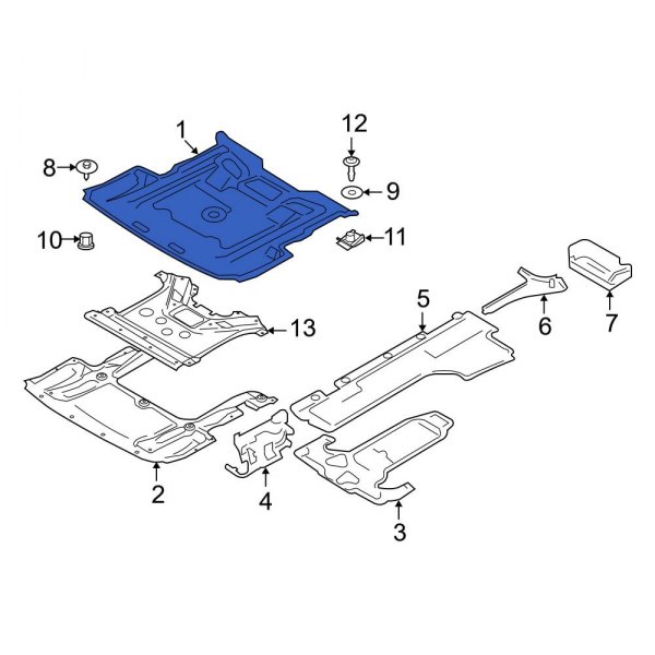 Radiator Support Splash Shield