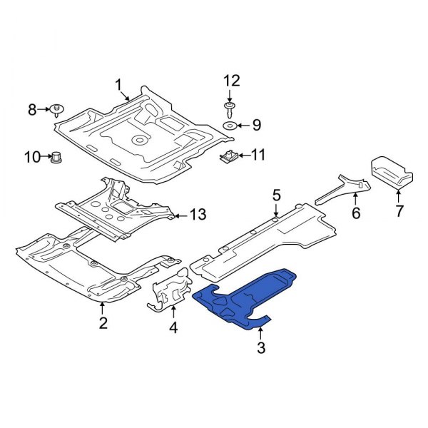 Floor Pan Splash Shield