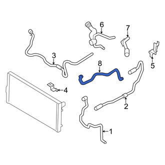 BMW OE - Upper Radiator Coolant Hose