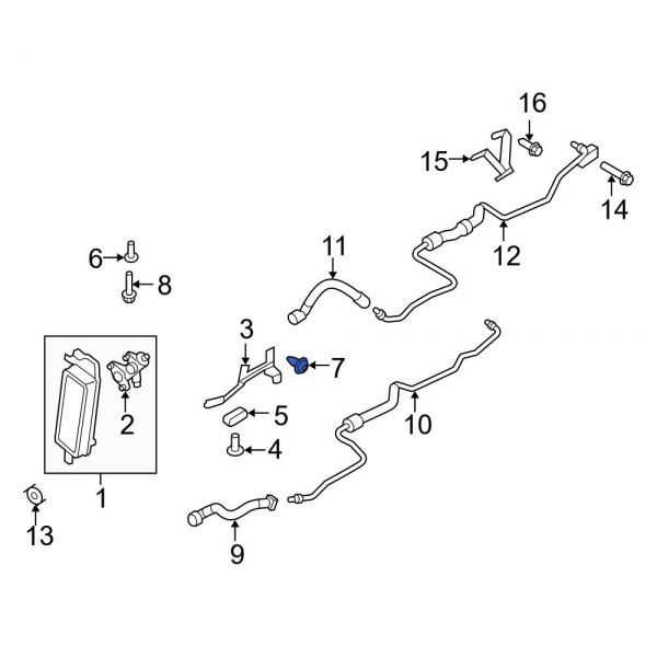 Automatic Transmission Oil Cooler Hose Screw