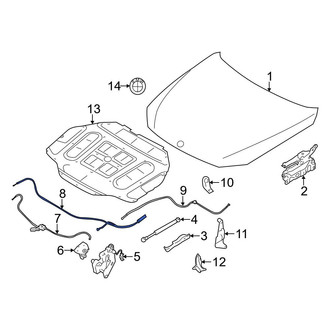 BMW OE - Front Hood Release Cable