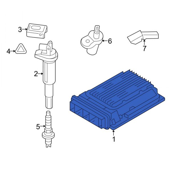 BMW OE 12148617520 Engine Control Module (ECM)