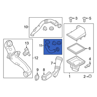 BMW OE - Lower Engine Air Intake Hose