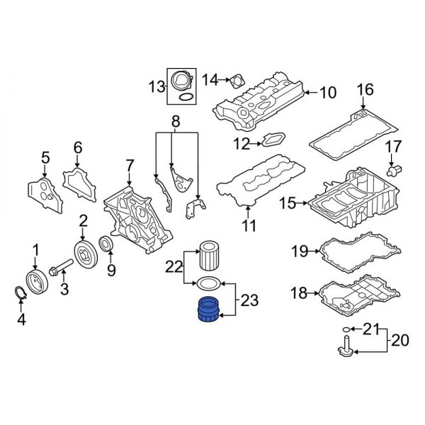 Engine Oil Filter Housing Cover