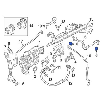 BMW OE - Turbocharger Oil Line O-Ring
