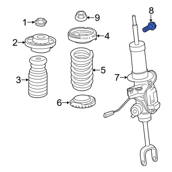 Suspension Shock Absorber Bolt