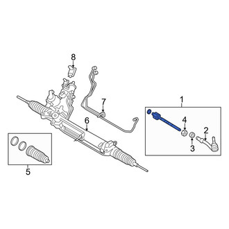 BMW OE - Right Steering Tie Rod Assembly