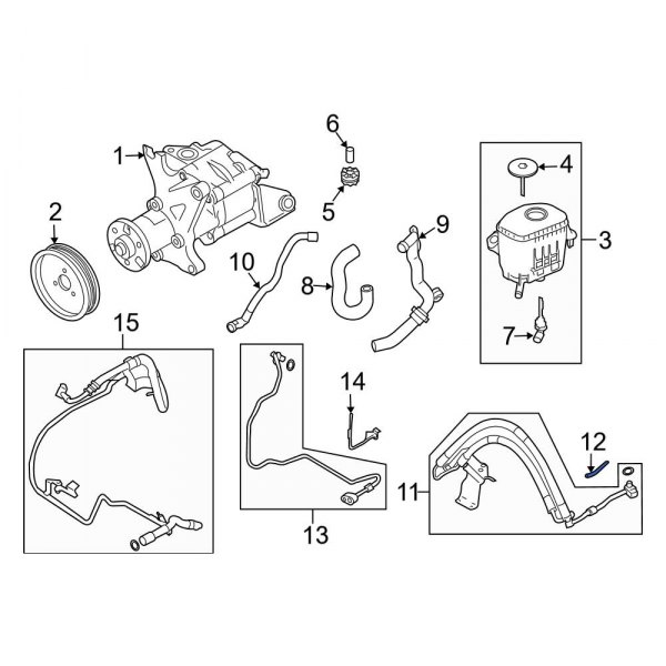 Power Steering Pressure Line Bracket