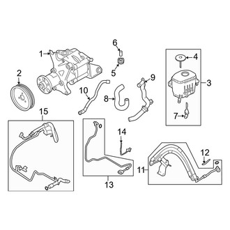 BMW OE - Steering Gear & Linkage - Pump & Hoses (W/O Dynamic Drive)