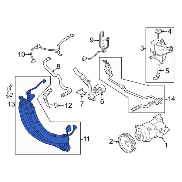 Power Steering Pressure Hose