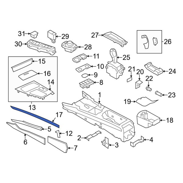 Console Trim Panel