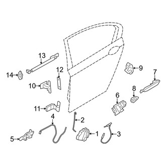 BMW OE - Rear Door - Lock & Hardware