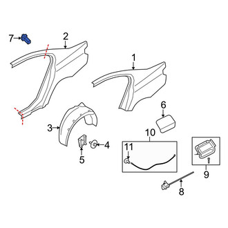 BMW OE - Fuel Door Bumper