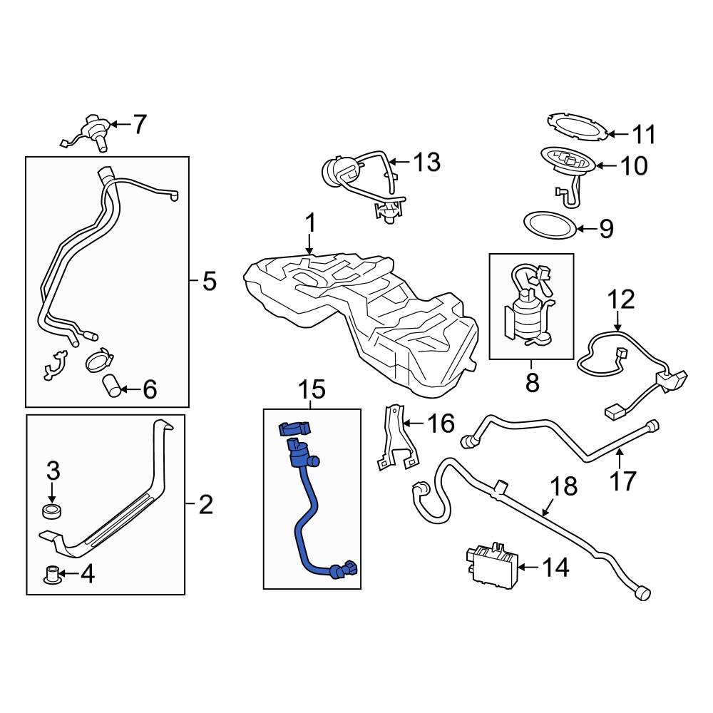 BMW OE 13907618652 Fuel Tank Vent Valve