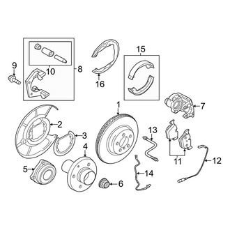 BMW OE - Rear Suspension - Brake Components
