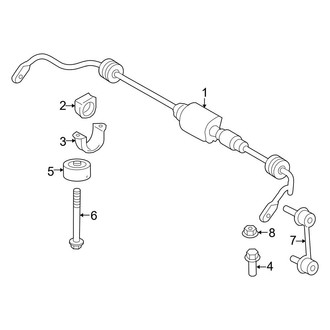 BMW OE - Rear Suspension - Stabilizer Bar & Components (With Dynamic Drive), (Base)